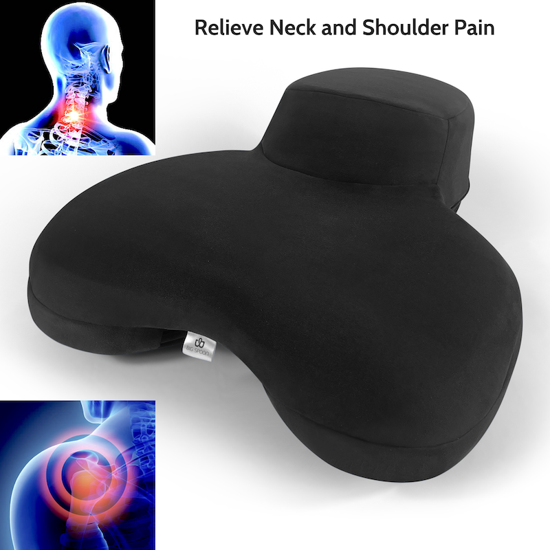 The Big Spoon pillow relieves neck and shoulder pain