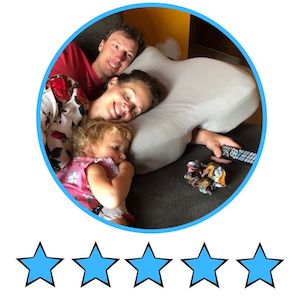 pillow for the whole family. mom dad and kids
