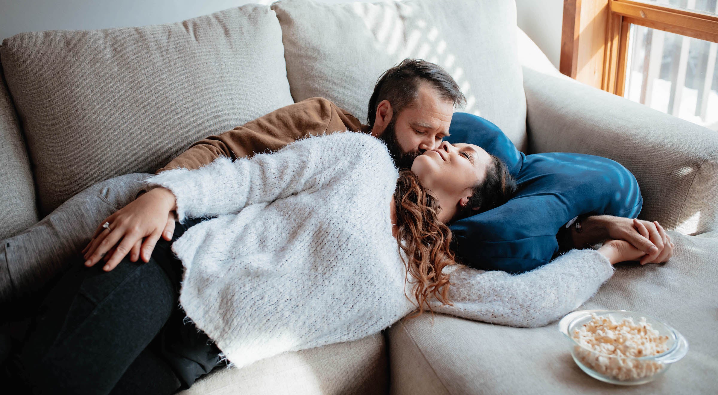 Couples cuddle store pillow